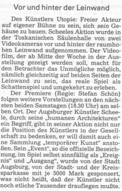 Augsburger Allgemeine Zeitung 11th December 1989
